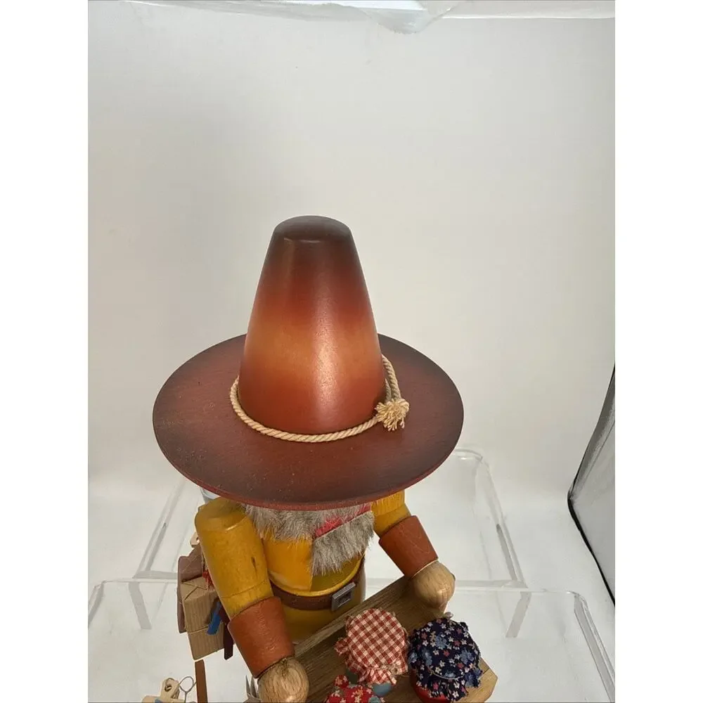 Christian Ulbricht Nutcracker Peddler 15.5” Cheese, Wine, Jam, Broom READ MORE